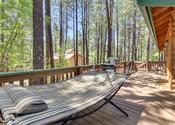Large Deck & A/c! Serene Family Retreat In Pinetop *